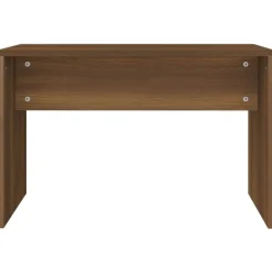 vidaXL Bancos-Taburete de tocador contrachapada marrón roble 70x35x45 cm