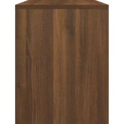 vidaXL Bancos-Taburete de tocador contrachapada marrón roble 70x35x45 cm