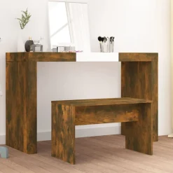 vidaXL Bancos-Taburete de tocador contrachapada 70x35x45 cm