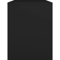 vidaXL Taburete de vestidor madera contrachapada 70x35x45 cm Negro Clearance