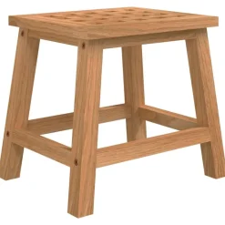 vidaXL Salud Y Belleza-Taburete escalón madera maciza nogal 29x22,5x25,5 cm