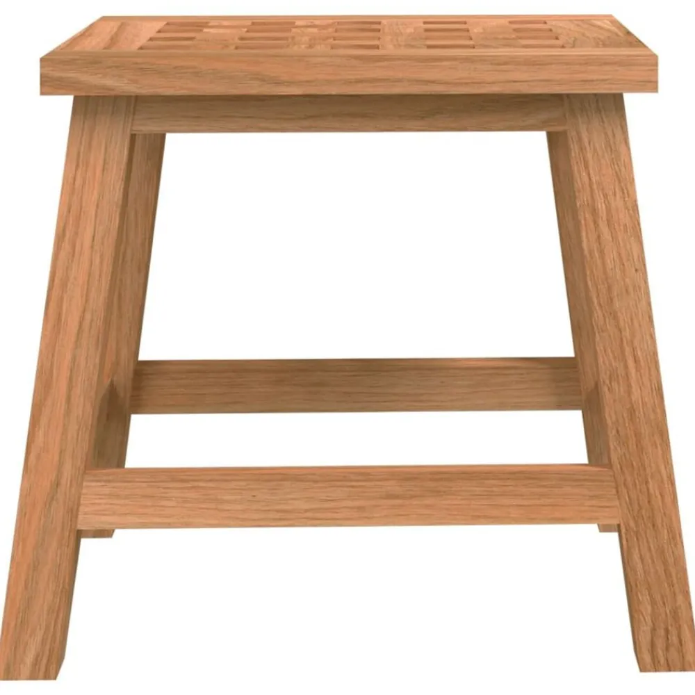 vidaXL Salud Y Belleza-Taburete escalón madera maciza nogal 29x22,5x25,5 cm