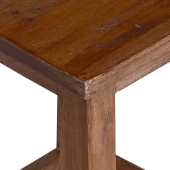vidaXL Sillas-Taburete Natural 30 x 30 x 47 cm Madera de Caoba
