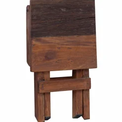 vidaXL Sillas-Taburete Natural 30 x 30 x 48 cm Madera maciza recuperada