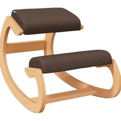 vidaXL Sillas-Taburete rodillas madera contrachapada abedul marrón 55x84x55cm