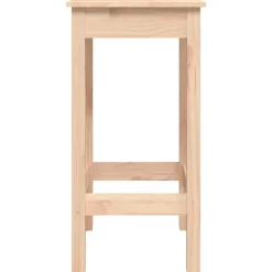 vidaXL Taburetes altos 2 uds madera maciza de pino 40x40x78 cm Natural Online