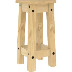 vidaXL Conjuntos De Muebles-Taburetes altos de cocina 2 uds madera maciza de pino