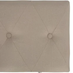 vidaXL Taburetes de almacenamiento 3 piezas de tela Beige