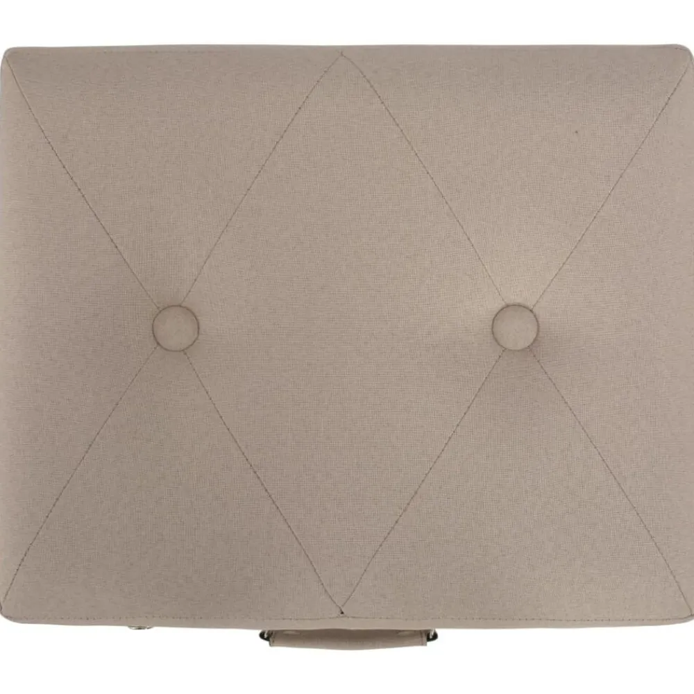 vidaXL Taburetes de almacenamiento 3 piezas de tela Beige