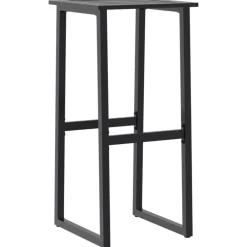 vidaXL Taburetes de bar 2 unidades acero negro 38x38x80 cm Best
