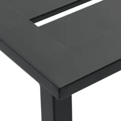 vidaXL Taburetes de bar 2 unidades acero negro 38x38x80 cm Best