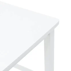 vidaXL Sillas-Taburetes de bar 2 uds madera maciza blanca caucho