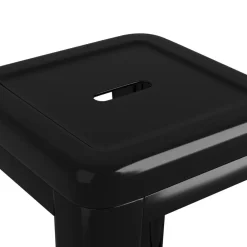 vidaXL Sillas-Taburetes de bar apilables 2 unidades de metal