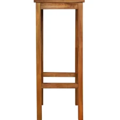 vidaXL Muebles De Jardín-Taburetes de cocina 2 unidades madera maciza de acacia