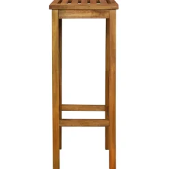 vidaXL Muebles De Jardín-Taburetes de cocina 2 unidades madera maciza de acacia