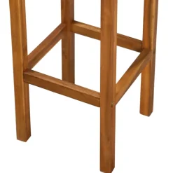 vidaXL Muebles De Jardín-Taburetes de cocina 2 unidades madera maciza de acacia
