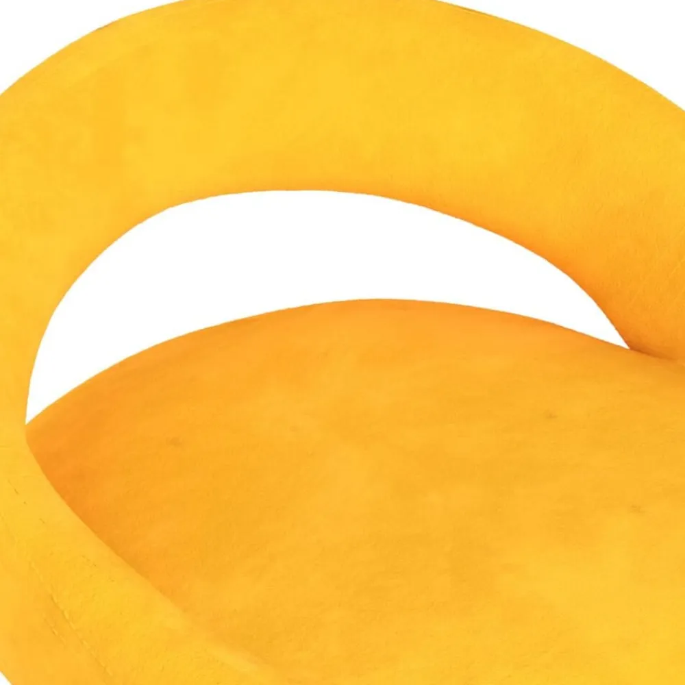 vidaXL Taburetes de cocina 2 unidades terciopelo Amarillo mostaza