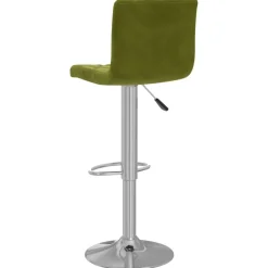 vidaXL Taburetes de cocina 2 uds terciopelo Verde claro