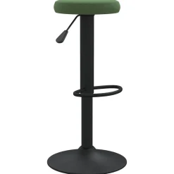 vidaXL Taburetes de cocina 2 unidades terciopelo Verde oscuro Clearance