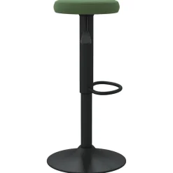 vidaXL Taburetes de cocina 2 unidades terciopelo Verde oscuro Clearance