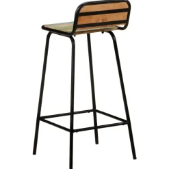 vidaXL Taburetes de cocina 2 unidades madera maciza reciclada Clearance