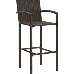 vidaXL Taburetes de cocina 2 unidades ratán sintético marrón Marr&oacute;n Hot