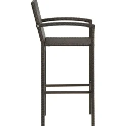 vidaXL Taburetes de cocina 2 unidades ratán sintético marrón Marr&oacute;n Hot