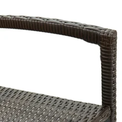 vidaXL Taburetes de cocina 2 unidades ratán sintético marrón Marr&oacute;n Hot