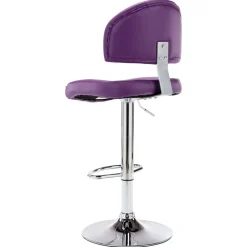 vidaXL Taburetes de cocina 2 unidades cuero sintético Morado