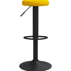 vidaXL Taburetes de cocina 2 unidades terciopelo Amarillo mostaza Sale