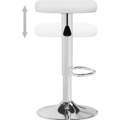 vidaXL Sillas-Taburetes de cocina 2 unidades cuero sintético