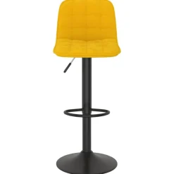 vidaXL Taburetes de cocina 2 unidades terciopelo Amarillo Clearance