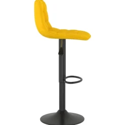 vidaXL Taburetes de cocina 2 unidades terciopelo Amarillo Clearance