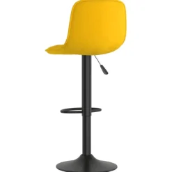 vidaXL Taburetes de cocina 2 unidades terciopelo Amarillo Clearance