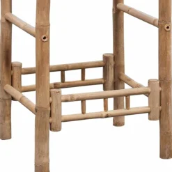 vidaXL Sillas-Taburetes de cocina 2 unidades bambú
