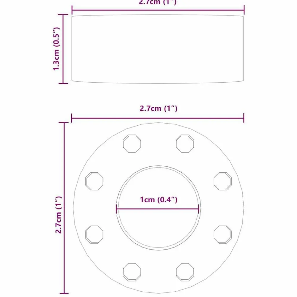 vidaXL Tacos de futbolín 16 pcs Negro 2,7 x 2,7 x 1,3 cm TPE Discount