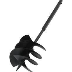 vidaXL Taladro de tierra con mango 250 mm tubo de extensión 8 m acero