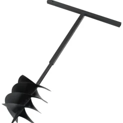 vidaXL Herramientas-Taladro de tierra con mango 250 mm tubo de extensión 12 m acero