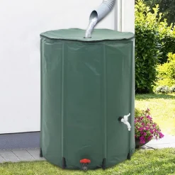 vidaXL Tanque de agua de lluvia plegable 750 L Verde Hot