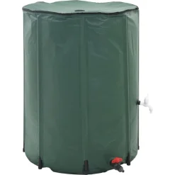 vidaXL Tanque de agua de lluvia plegable 750 L Verde Hot
