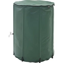 vidaXL Tanque de agua de lluvia plegable 750 L Verde Hot