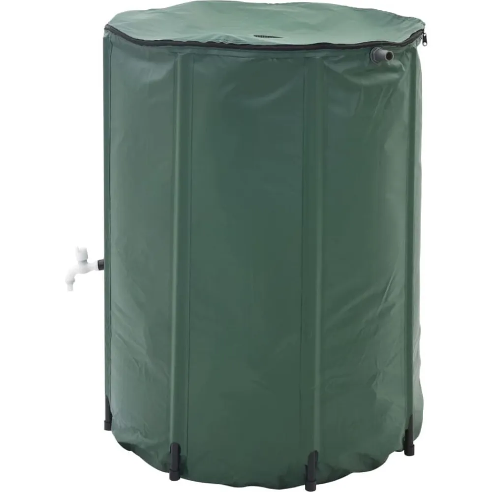 vidaXL Tanque de agua de lluvia plegable 750 L Verde Hot