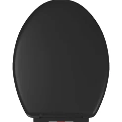 vidaXL Tapa de váter cierre suave y desenganche rápido negra Negro New