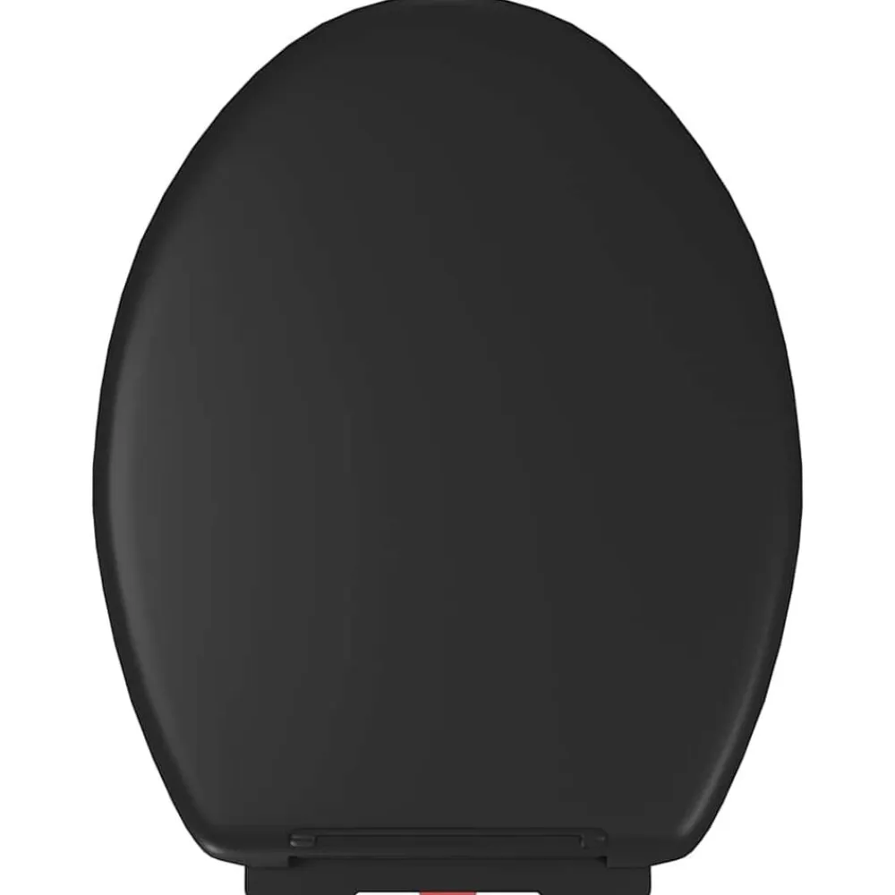 vidaXL Tapa de váter cierre suave y desenganche rápido negra Negro New