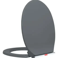 vidaXL Fontanería-Tapa de váter con cierre suave desenganche rápido ovalada