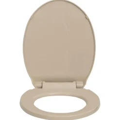 vidaXL Tapa de váter con cierre suave desenganche rápido ovalada Beige New