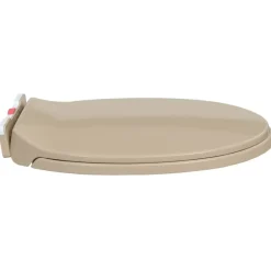 vidaXL Tapa de váter con cierre suave desenganche rápido ovalada Beige New