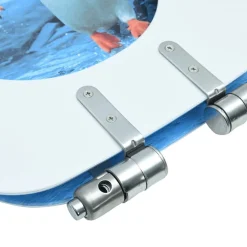 vidaXL Tapa de váter WC de cierre suave MDF diseño de pingüinos Sale