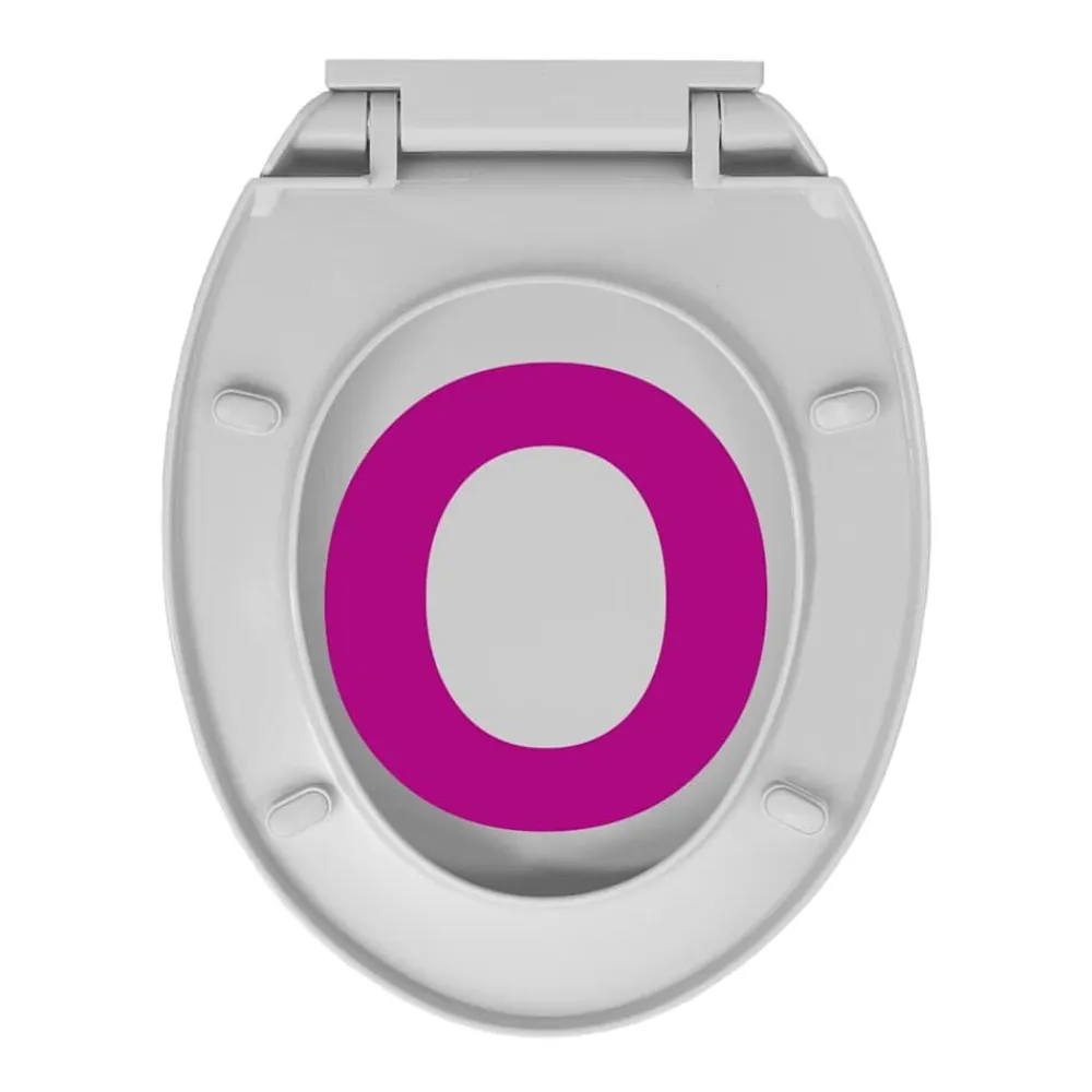 vidaXL Tapa de WC cierre suave desenganche rápido ovalada Gris claro Online