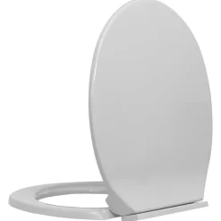 vidaXL Fontanería-Tapa y asiento de váter con cierre suave ovalada